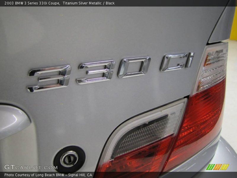 Titanium Silver Metallic / Black 2003 BMW 3 Series 330i Coupe
