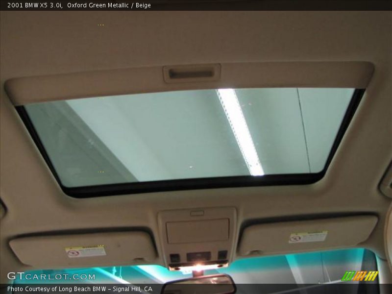 Oxford Green Metallic / Beige 2001 BMW X5 3.0i