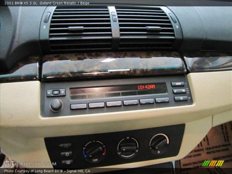 Oxford Green Metallic / Beige 2001 BMW X5 3.0i
