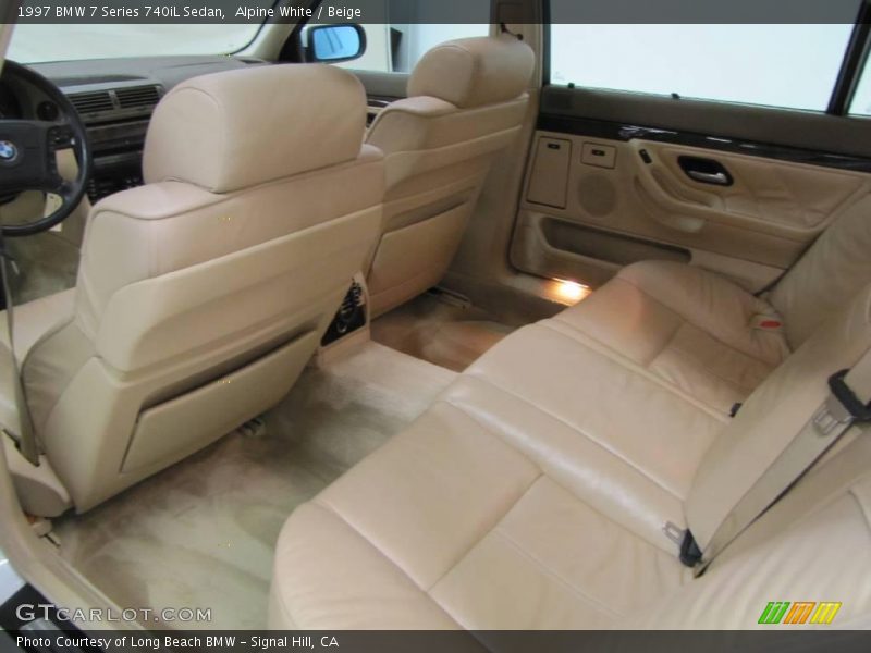 Alpine White / Beige 1997 BMW 7 Series 740iL Sedan