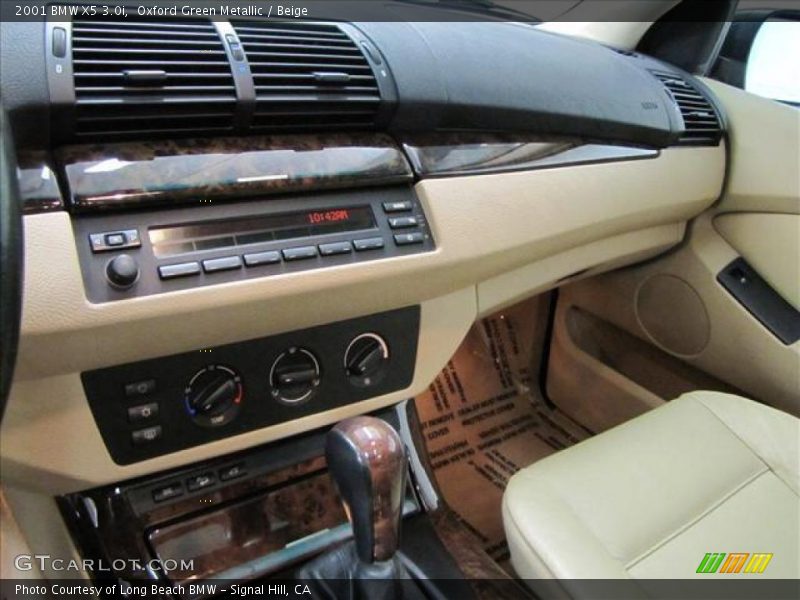 Oxford Green Metallic / Beige 2001 BMW X5 3.0i