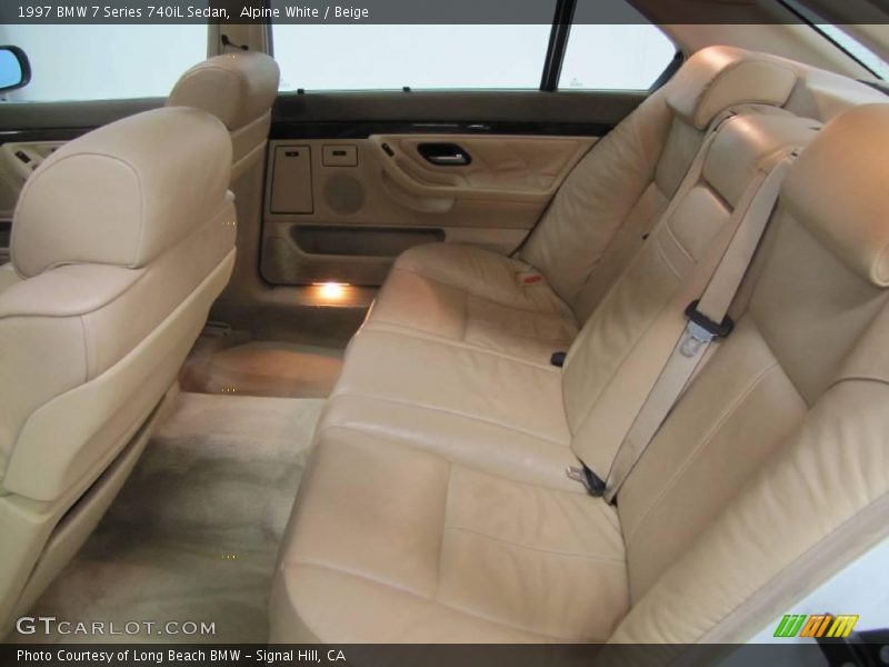 Alpine White / Beige 1997 BMW 7 Series 740iL Sedan