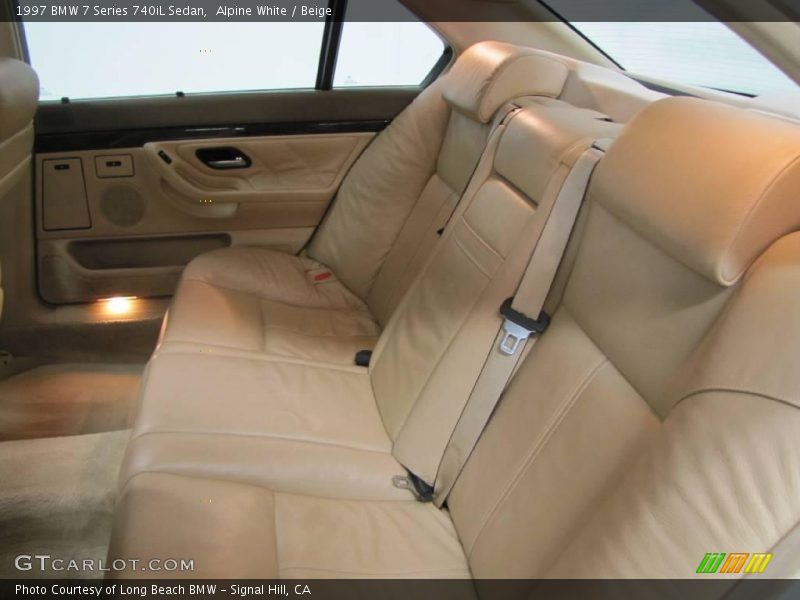 Alpine White / Beige 1997 BMW 7 Series 740iL Sedan