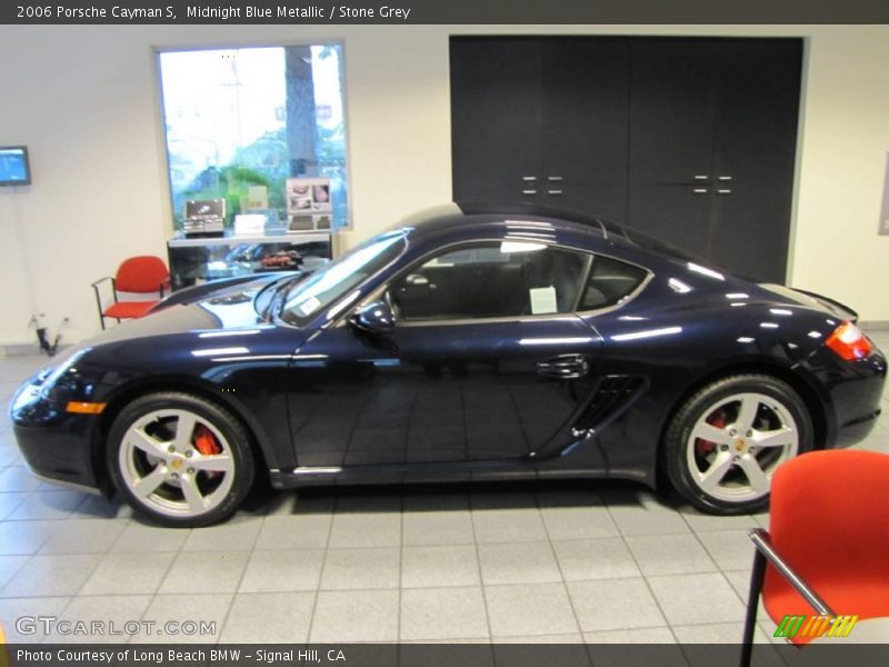 Midnight Blue Metallic / Stone Grey 2006 Porsche Cayman S