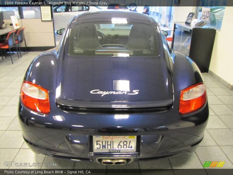 Midnight Blue Metallic / Stone Grey 2006 Porsche Cayman S