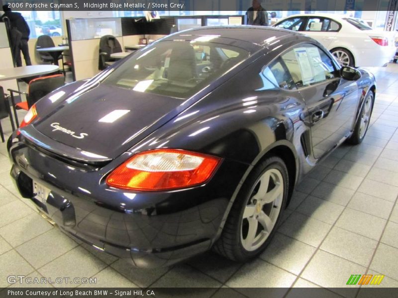 Midnight Blue Metallic / Stone Grey 2006 Porsche Cayman S