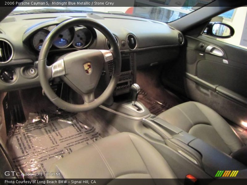 Midnight Blue Metallic / Stone Grey 2006 Porsche Cayman S