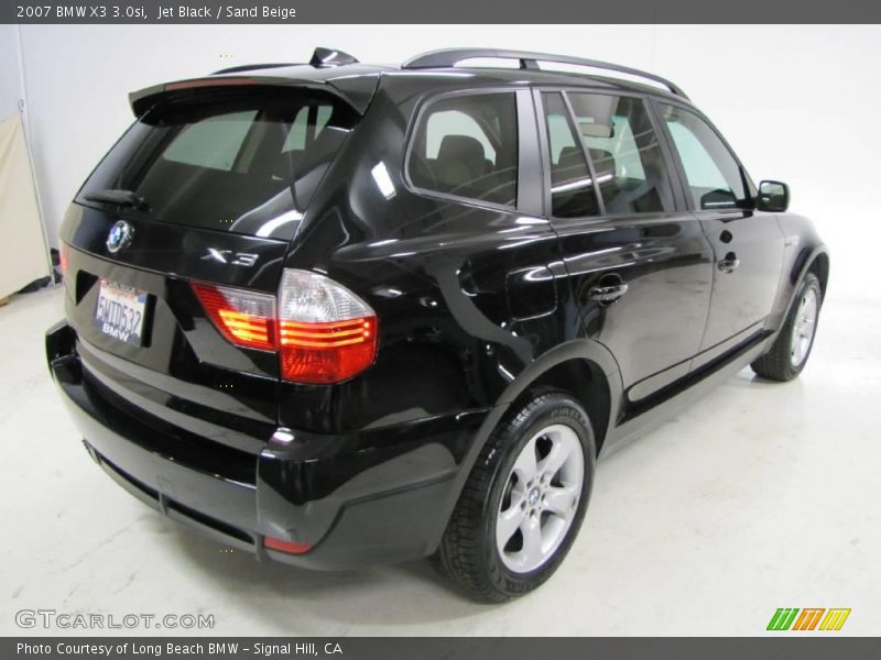 Jet Black / Sand Beige 2007 BMW X3 3.0si