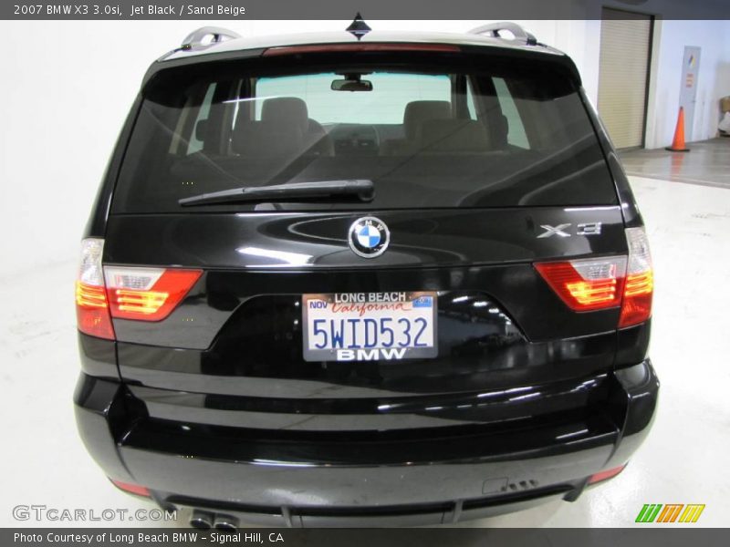 Jet Black / Sand Beige 2007 BMW X3 3.0si