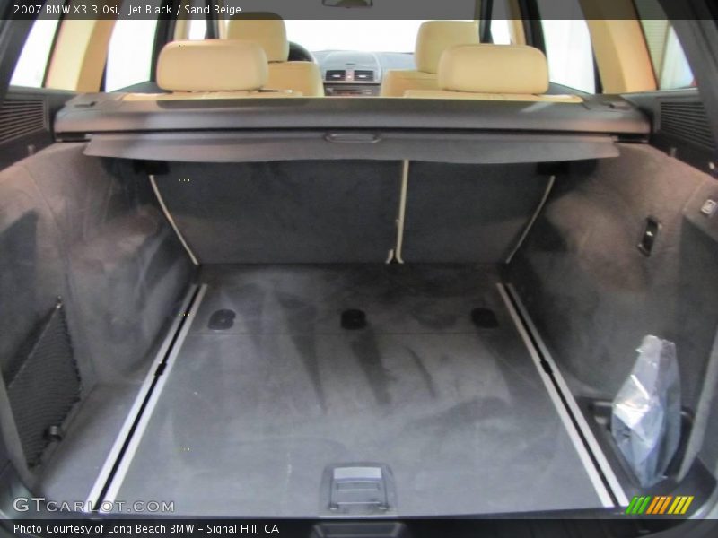 Jet Black / Sand Beige 2007 BMW X3 3.0si