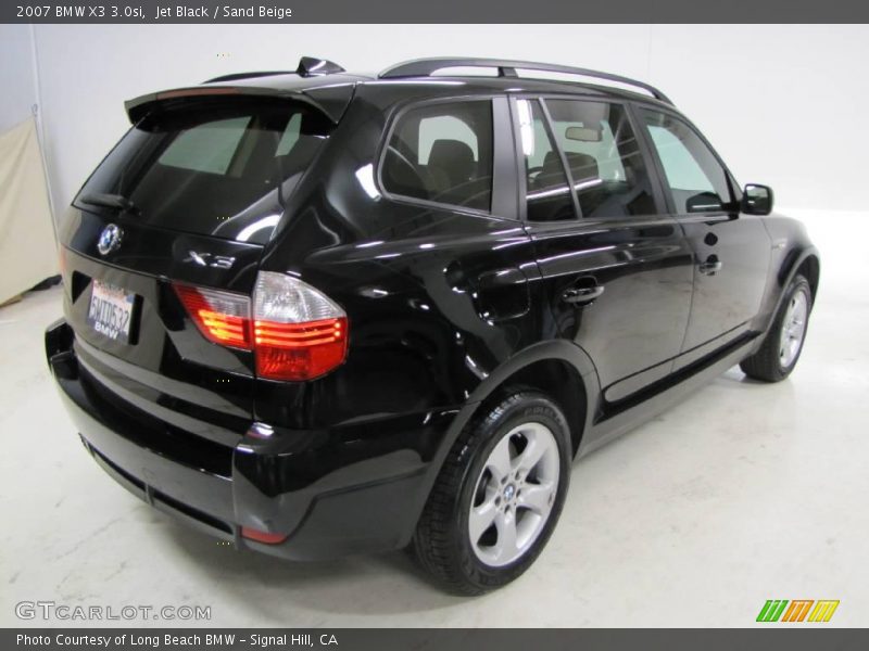 Jet Black / Sand Beige 2007 BMW X3 3.0si