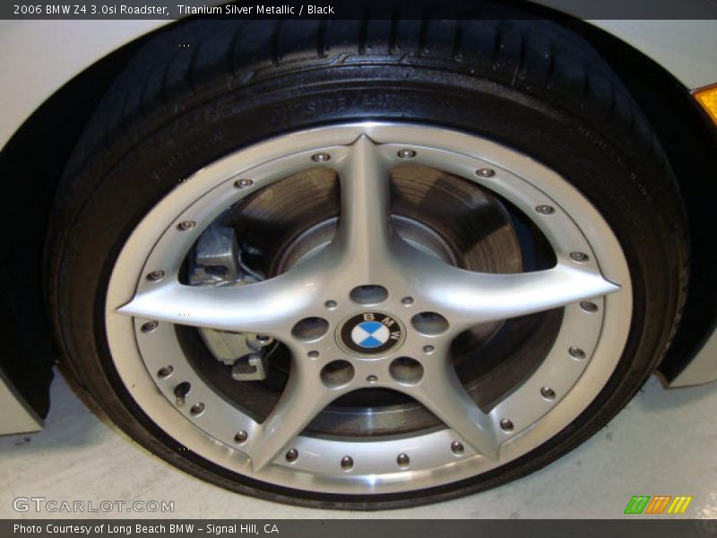 Titanium Silver Metallic / Black 2006 BMW Z4 3.0si Roadster