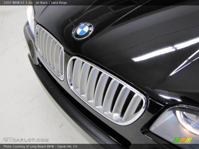 Jet Black / Sand Beige 2007 BMW X3 3.0si