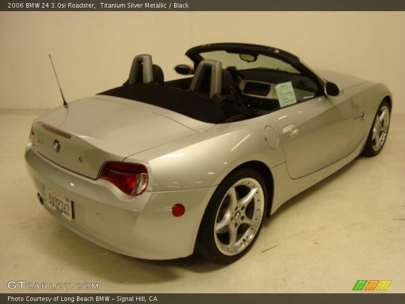 Titanium Silver Metallic / Black 2006 BMW Z4 3.0si Roadster