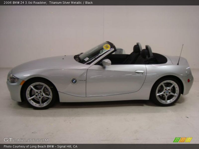 Titanium Silver Metallic / Black 2006 BMW Z4 3.0si Roadster