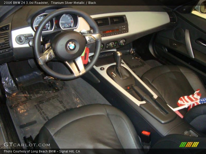 Titanium Silver Metallic / Black 2006 BMW Z4 3.0si Roadster