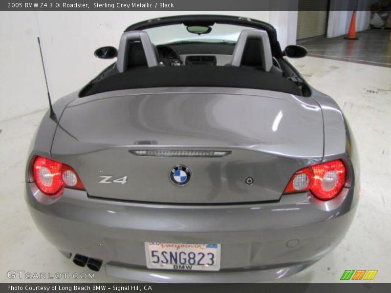 Sterling Grey Metallic / Black 2005 BMW Z4 3.0i Roadster