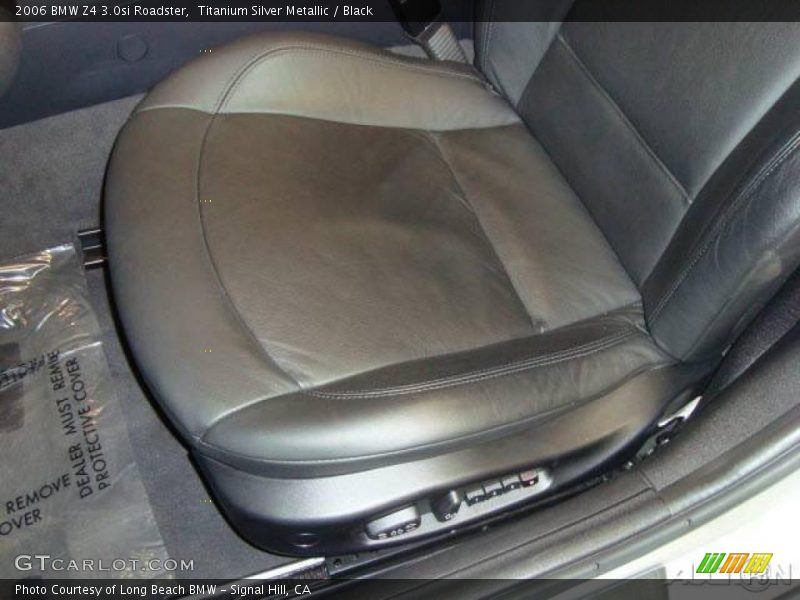 Titanium Silver Metallic / Black 2006 BMW Z4 3.0si Roadster