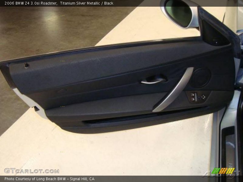 Titanium Silver Metallic / Black 2006 BMW Z4 3.0si Roadster