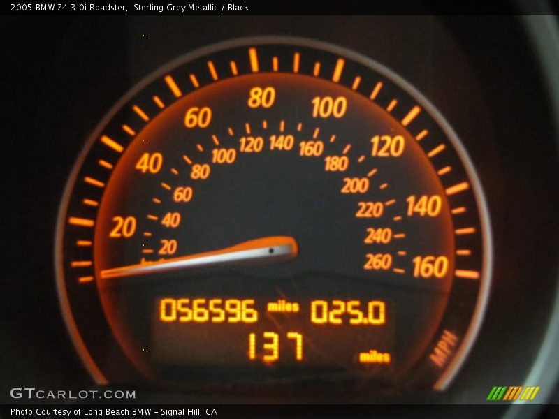 Sterling Grey Metallic / Black 2005 BMW Z4 3.0i Roadster