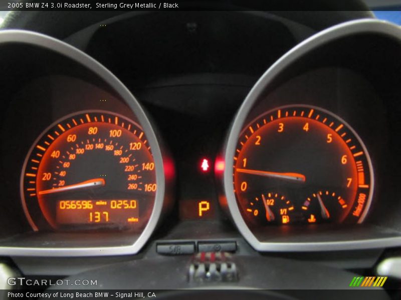 Sterling Grey Metallic / Black 2005 BMW Z4 3.0i Roadster
