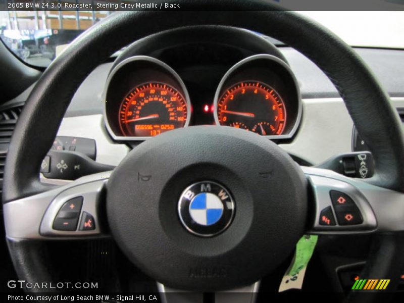 Sterling Grey Metallic / Black 2005 BMW Z4 3.0i Roadster
