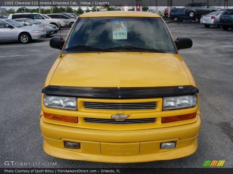 Yellow / Graphite 2003 Chevrolet S10 Xtreme Extended Cab