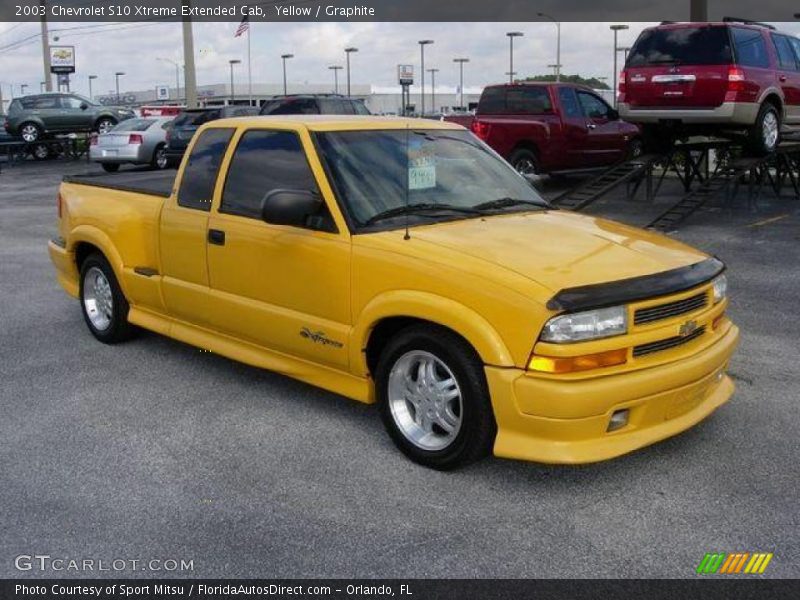 Yellow / Graphite 2003 Chevrolet S10 Xtreme Extended Cab