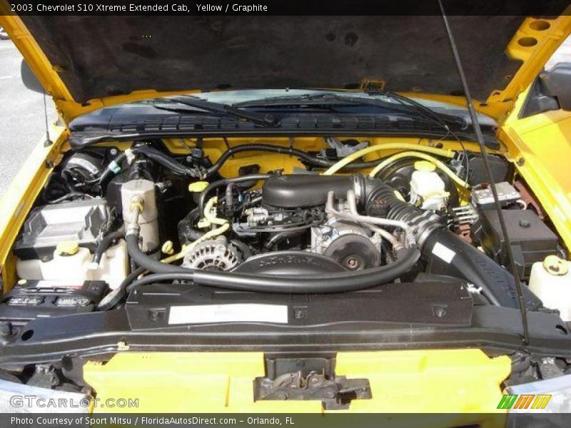 Yellow / Graphite 2003 Chevrolet S10 Xtreme Extended Cab
