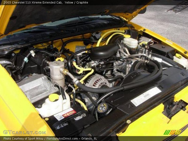 Yellow / Graphite 2003 Chevrolet S10 Xtreme Extended Cab