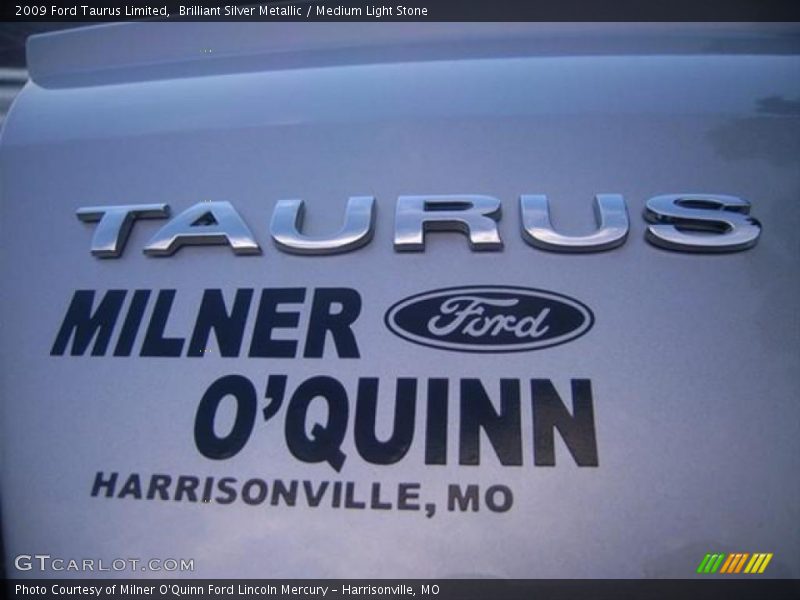 Brilliant Silver Metallic / Medium Light Stone 2009 Ford Taurus Limited