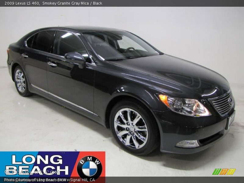Smokey Granite Gray Mica / Black 2009 Lexus LS 460