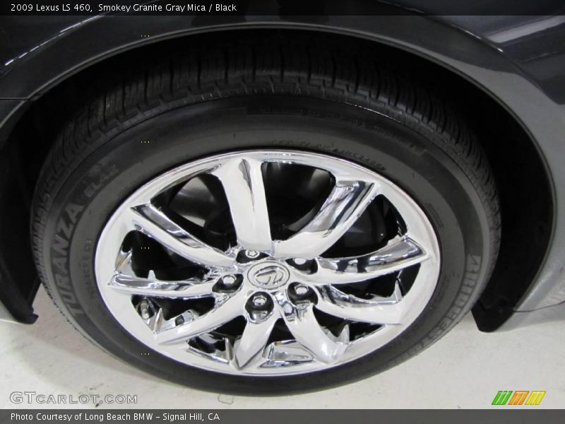 Smokey Granite Gray Mica / Black 2009 Lexus LS 460