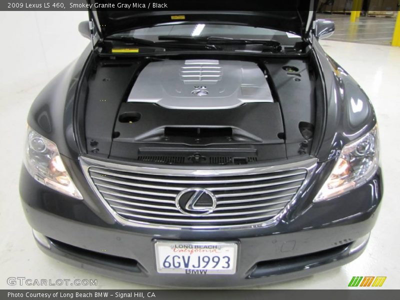 Smokey Granite Gray Mica / Black 2009 Lexus LS 460