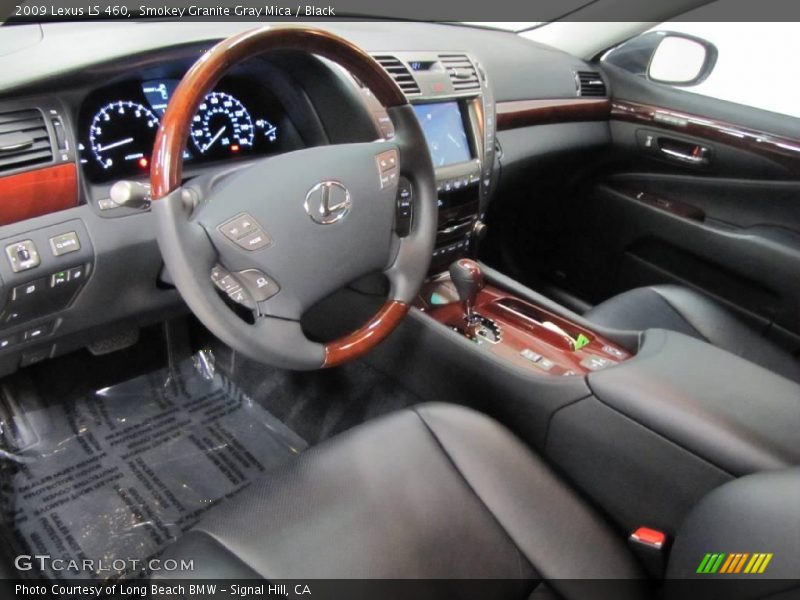 Smokey Granite Gray Mica / Black 2009 Lexus LS 460