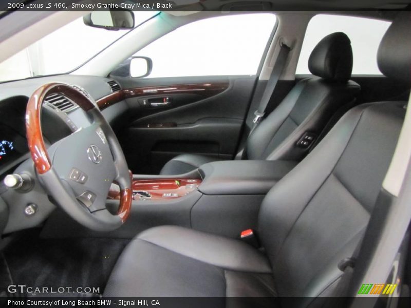 Smokey Granite Gray Mica / Black 2009 Lexus LS 460