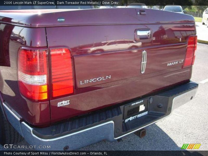 Dark Toreador Red Metallic / Dove Grey 2006 Lincoln Mark LT SuperCrew
