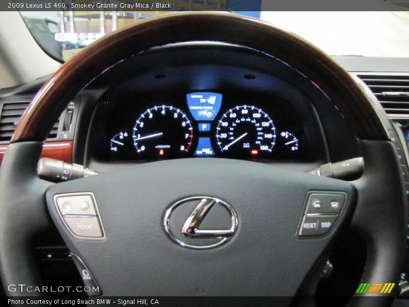 Smokey Granite Gray Mica / Black 2009 Lexus LS 460