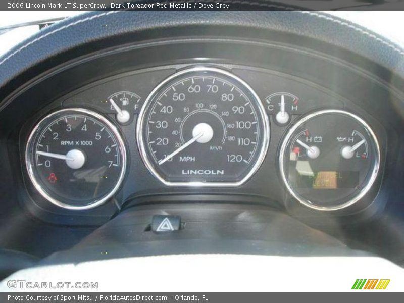 Dark Toreador Red Metallic / Dove Grey 2006 Lincoln Mark LT SuperCrew