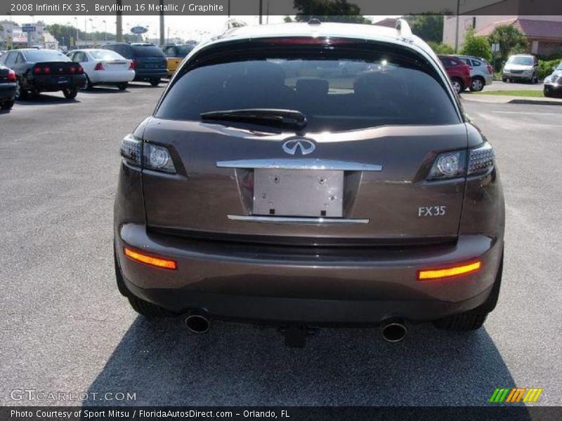 Beryllium 16 Metallic / Graphite 2008 Infiniti FX 35