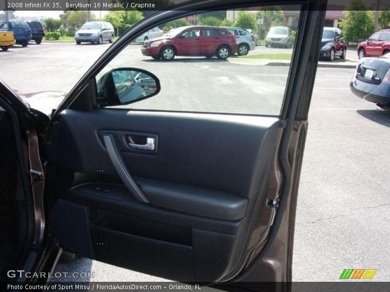 Beryllium 16 Metallic / Graphite 2008 Infiniti FX 35