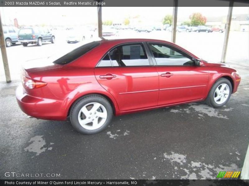 Redfire Metallic / Beige 2003 Mazda MAZDA6 s Sedan