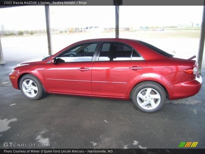 Redfire Metallic / Beige 2003 Mazda MAZDA6 s Sedan