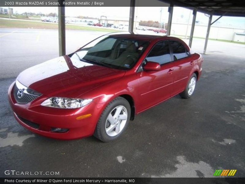 Redfire Metallic / Beige 2003 Mazda MAZDA6 s Sedan