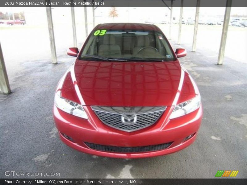 Redfire Metallic / Beige 2003 Mazda MAZDA6 s Sedan