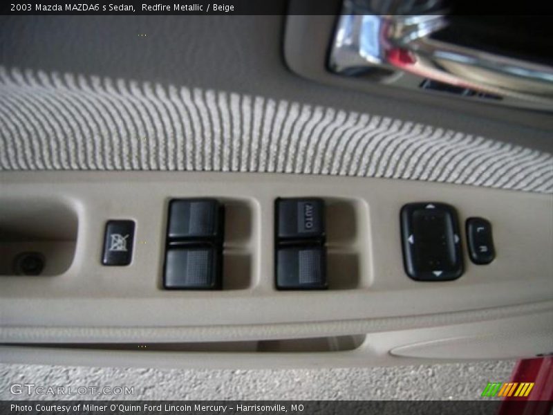 Redfire Metallic / Beige 2003 Mazda MAZDA6 s Sedan