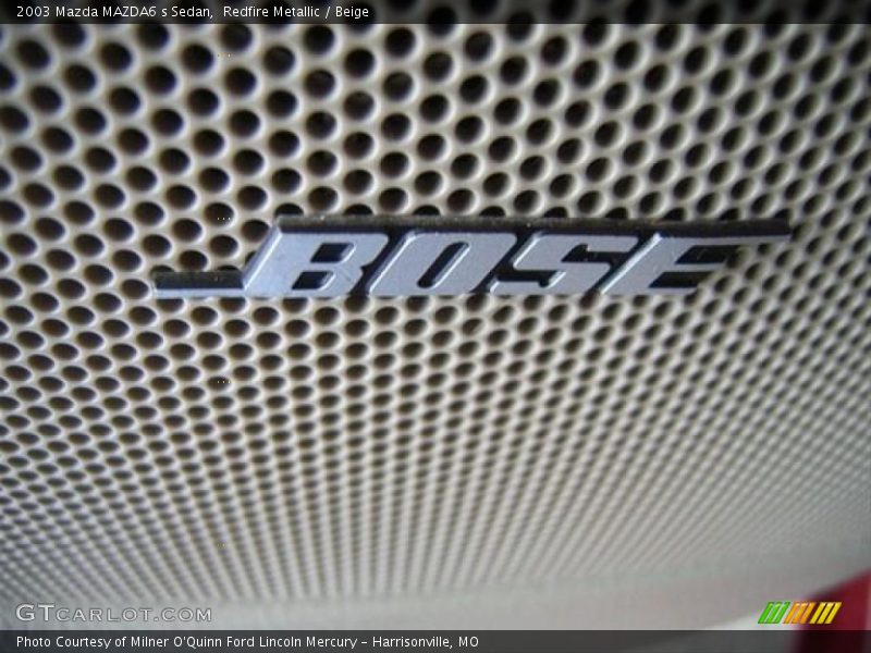 Redfire Metallic / Beige 2003 Mazda MAZDA6 s Sedan