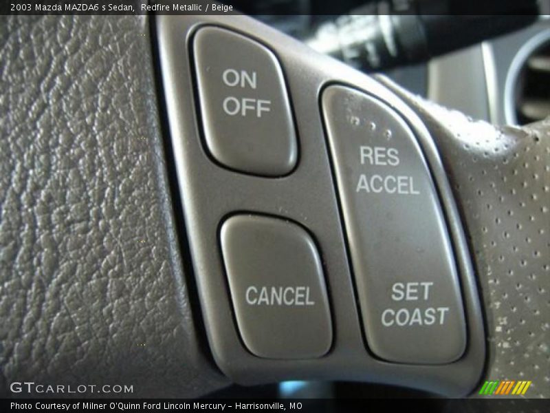 Redfire Metallic / Beige 2003 Mazda MAZDA6 s Sedan