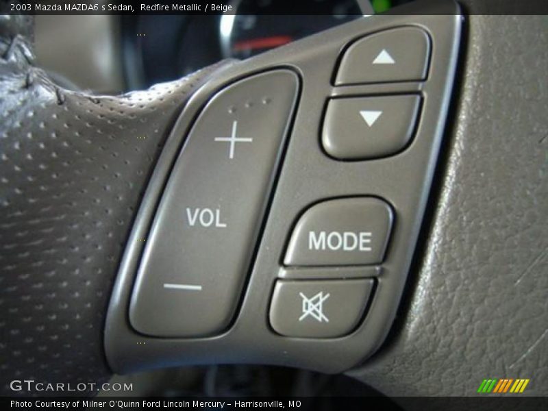 Redfire Metallic / Beige 2003 Mazda MAZDA6 s Sedan