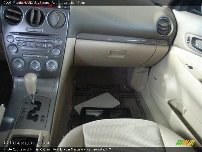 Redfire Metallic / Beige 2003 Mazda MAZDA6 s Sedan